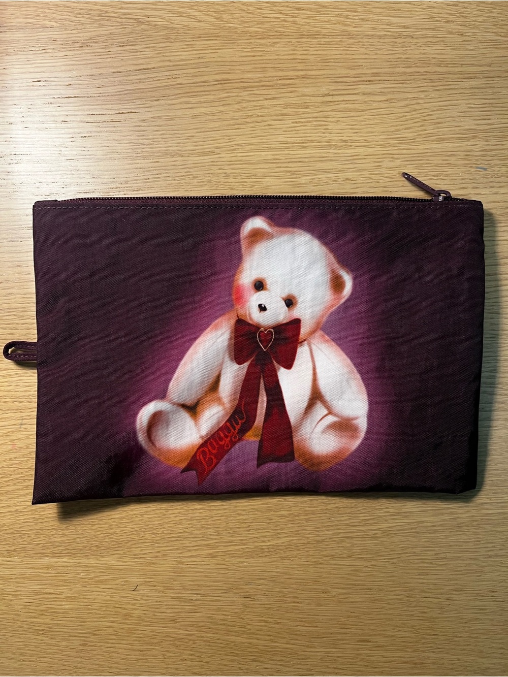 Baggu Large Flat Pouch Bear Fancy Animals